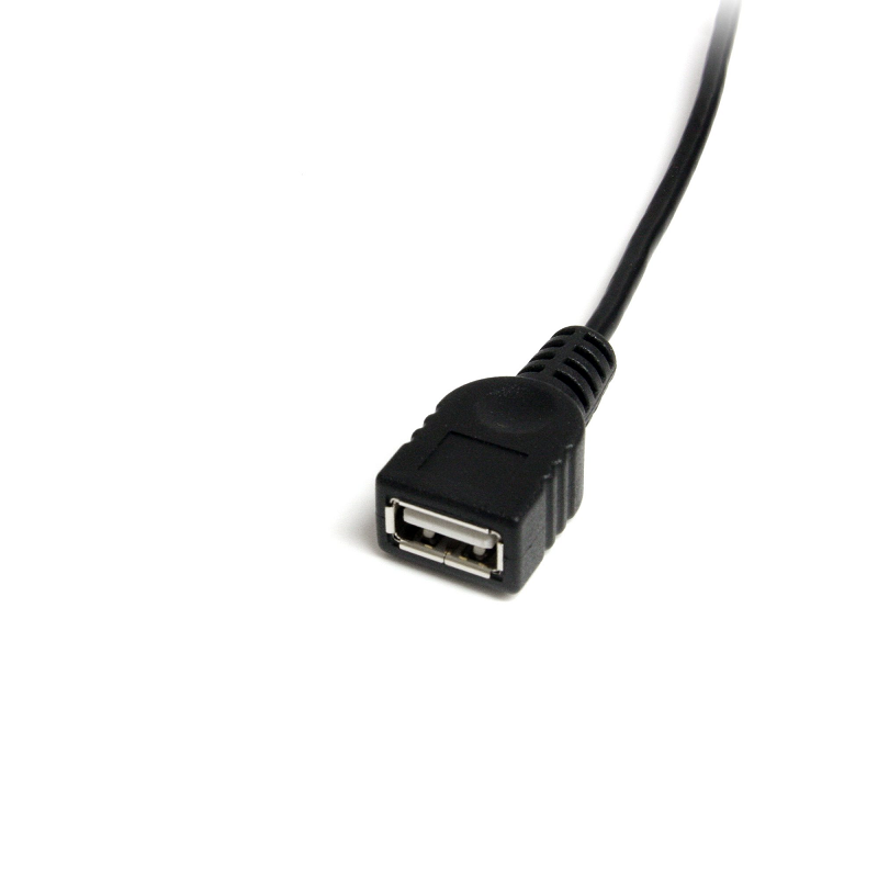 StarTech USBMUSBFM1 1 ft Mini USB 2.0 Cable - USB A to Mini B F/M
